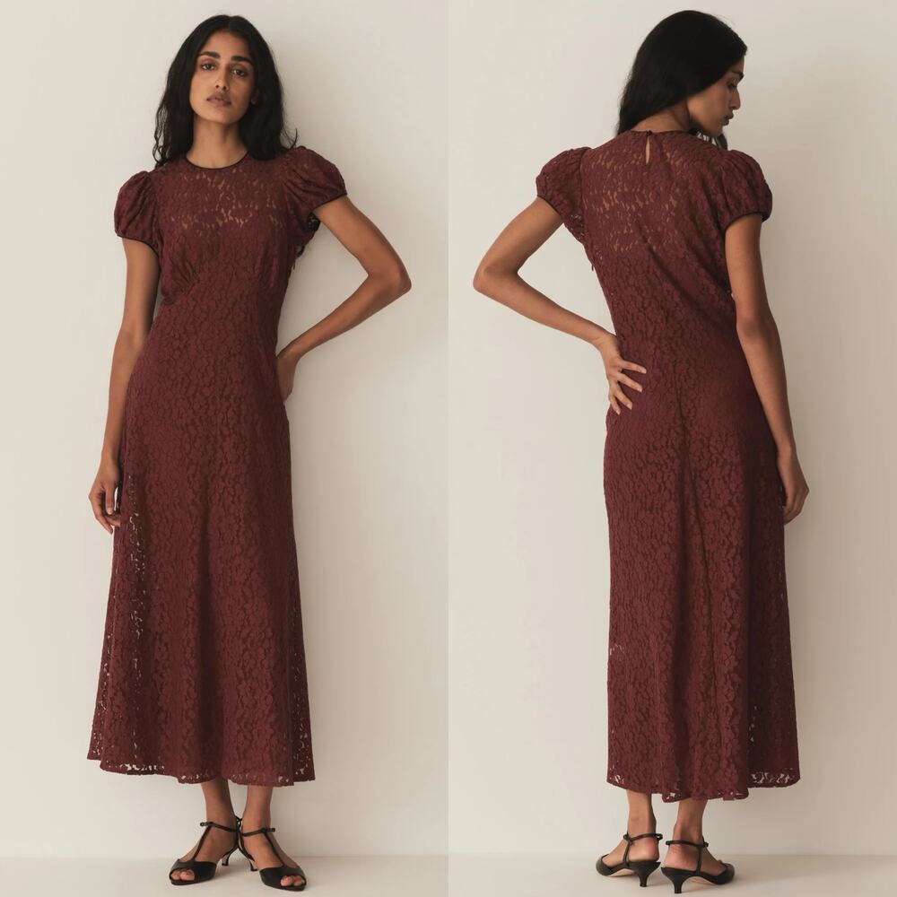 NWT Doen Katerina Dress in Black Cherry